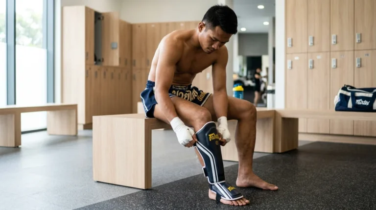 quelle taille protege tibia boxe