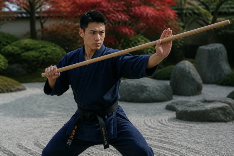 art martial avec baton
